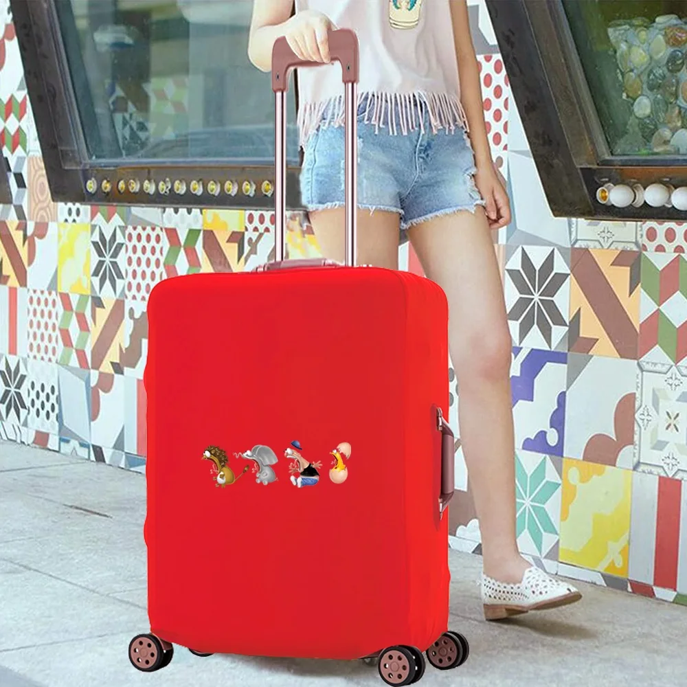 Bagagekast stofdicht dikker reisaccessoire hoes cartoon print trolley beschermhoezen van To18-28 inch kofferhoezen