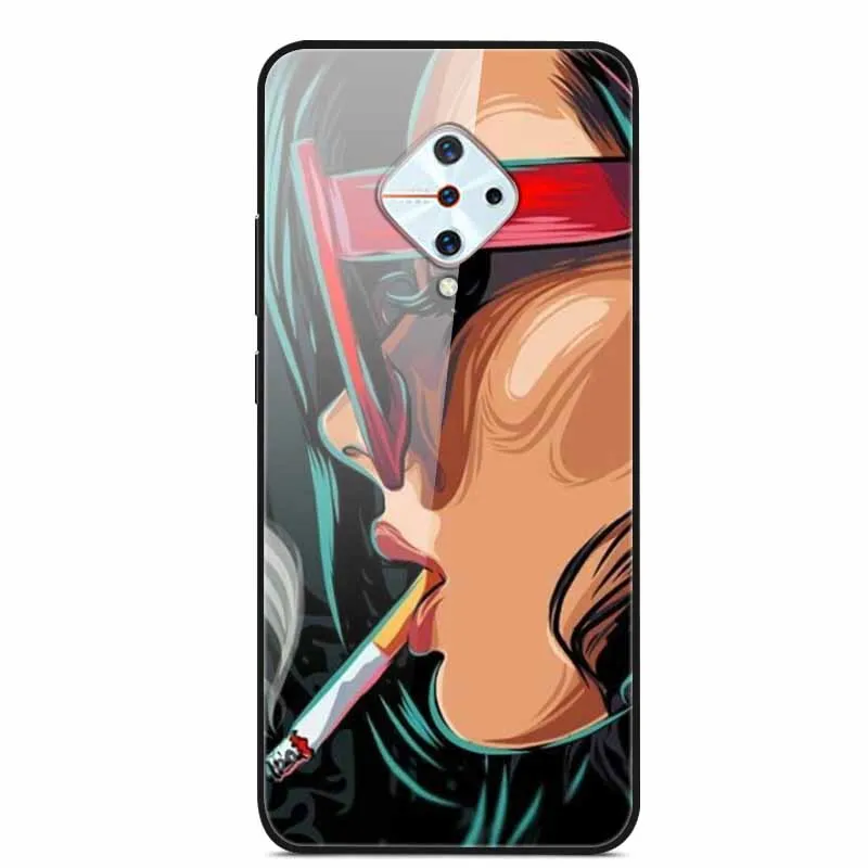 Premium Tempered Glass Back Case with Soft Bumper