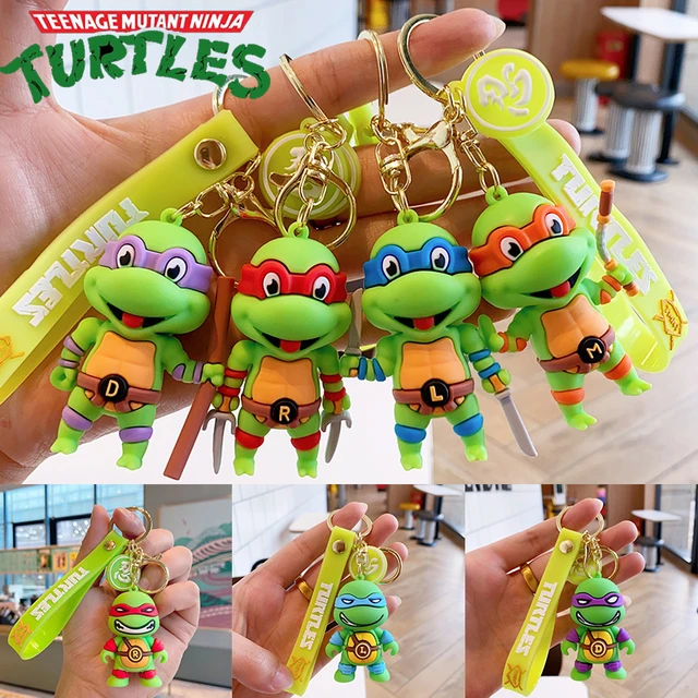 Ninja Turtles Keychain Schoolbag Pendant for Student Anime Key Chain Cute  Car Key Ring Accessories Kids Adults Birthday Gifts - AliExpress