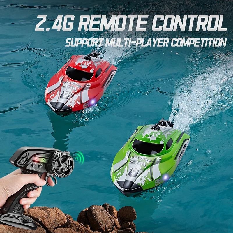 Bateau RC Télécommandé 2.4G - Jouet Bateau Rapide pour Enfants