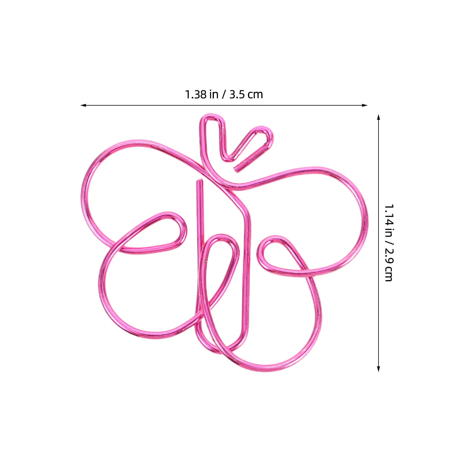 24Pcs 나비 모양의 종이 클립 다채로운 금속 책갈피 문서 클립 저널 주최자 사무실 학교 금속 책갈피 클립