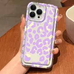 Leopard Design Stylish Pink Pattern Clear Phone Case Cover for Redmi Note 11(11S) (1)