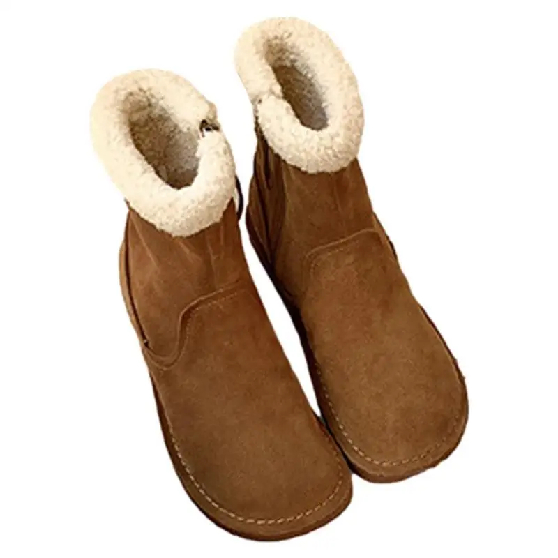 

Теплые ботинки для мужчин, Треккинговая обувь с подкладкой из искусственного меха, Нескользящие водонепроницаемые легкие Теплые ботильоны для прогулок и походов