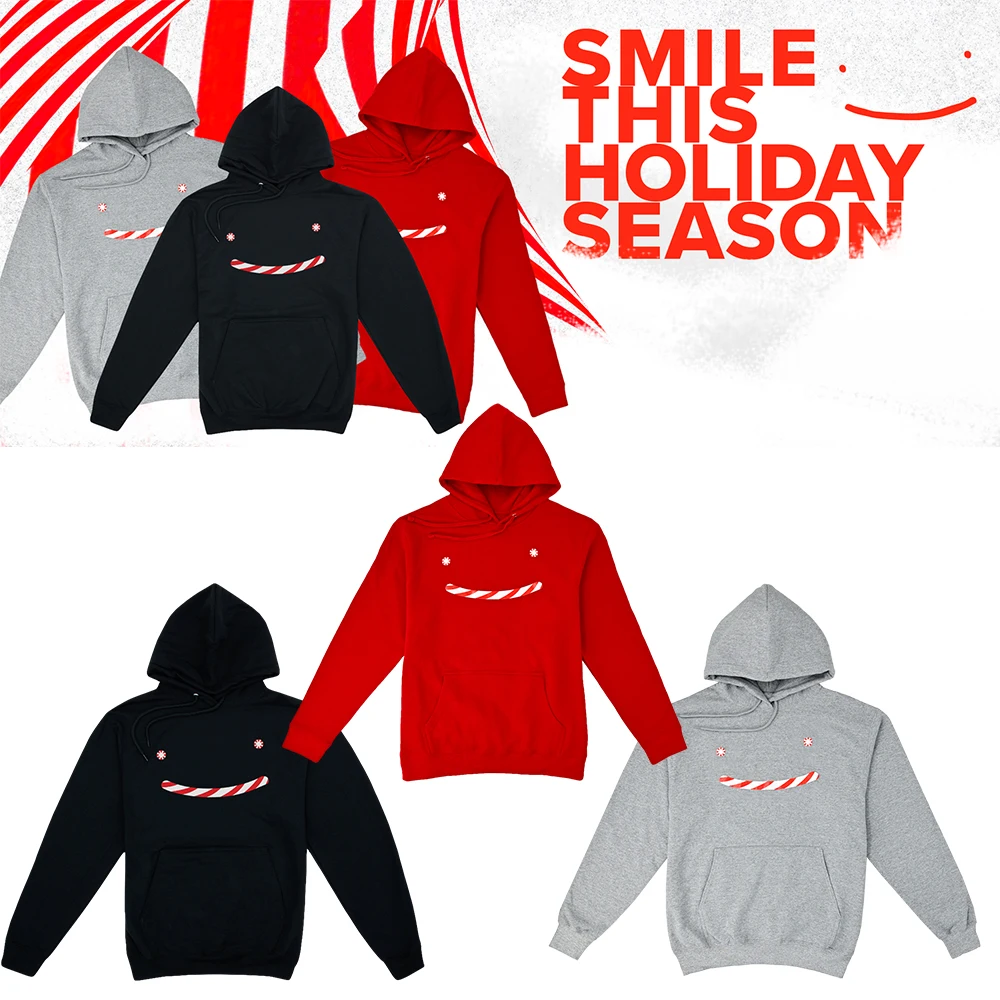 Dream Holiday Candy Cane Smile Pullover 