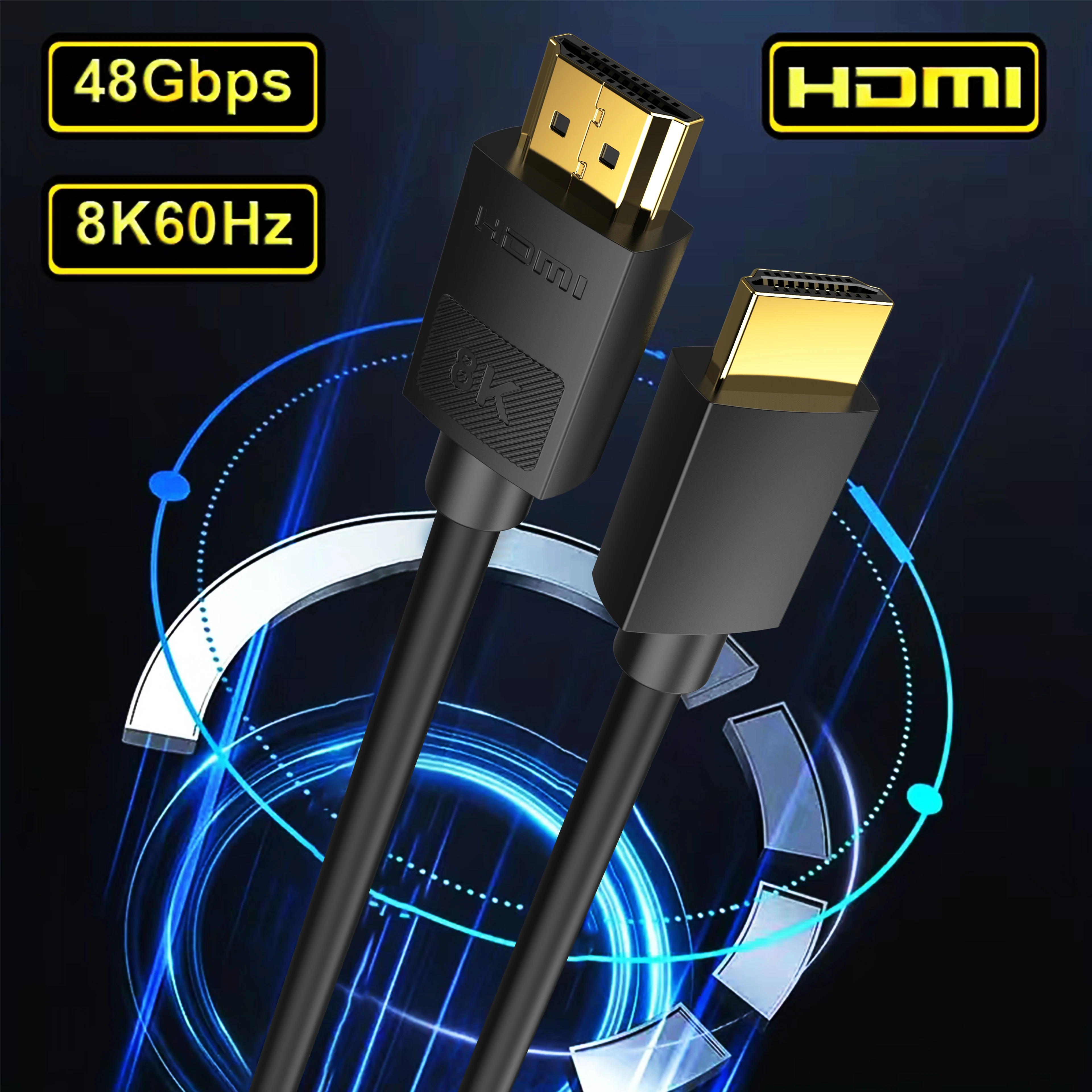 Ultra High-Speed 8K HDMI Cable - 48Gbps, 4K & 8K Support