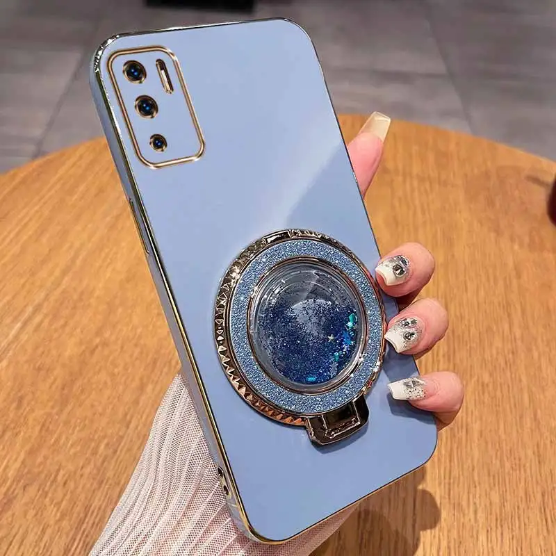 Sleek Circular Support Plating Phone Case