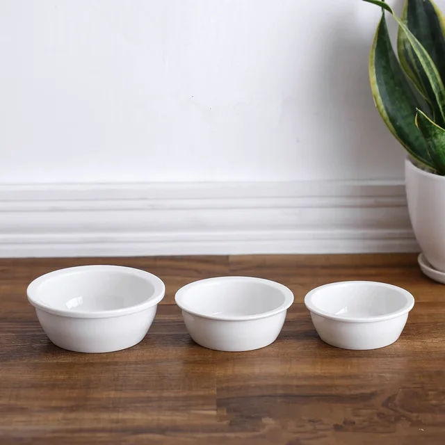 New Cute Ceramic Cute Cat Pet Bowl Water Basin Dog Pot Pet Drinking Eat Bowl Round Ceramic Dog Food Feeders Accessories 3