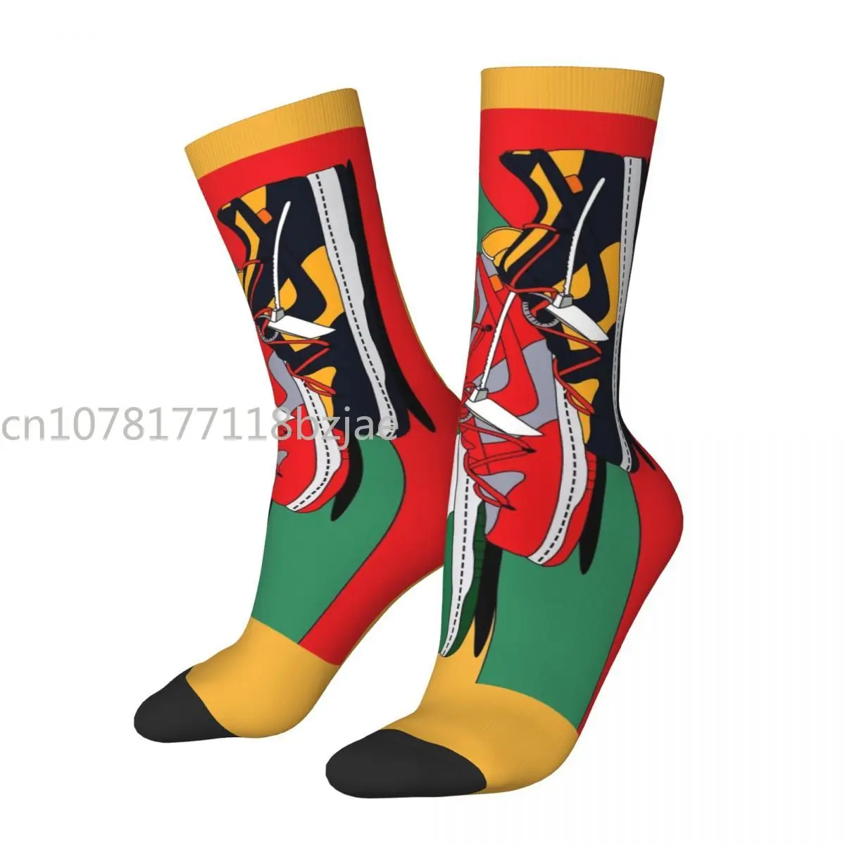 

Носки мужские с рисунком, смешные сумасшедшие однотонные, в стиле хип-хоп, в стиле Харадзюку, Короткие