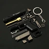 1:3 Semi Alloy G34 TTI Pistol Model 1911 G17 Keychain Disassemble Mini Gun Toy Craft Bag Pendant for Chlidren Adults 2