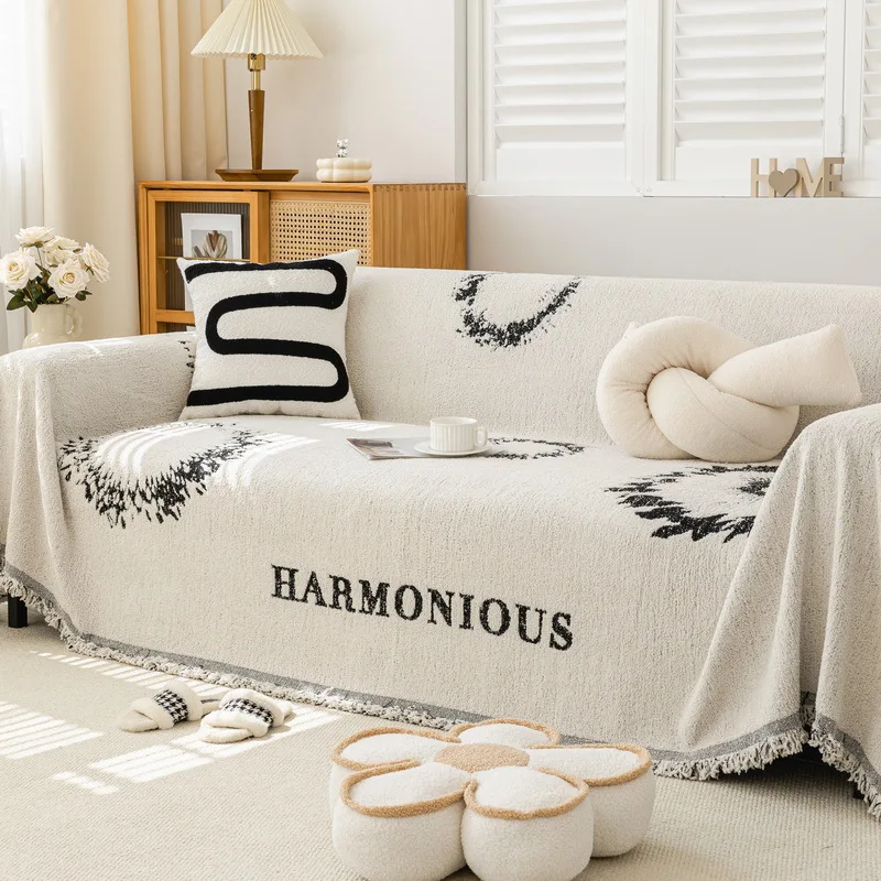 

Modern Sofa Towel Chenille Sofa Towel Blanket Couch Cover Four Seasons Universal Anti-cat Scratch Couch Blanket for Living Room