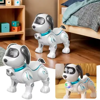Giocattolo Elettronico Robot Cane in Plastica con Luci, Interattivo al Tocco, Programmabile, Intelligente e Acrobatico