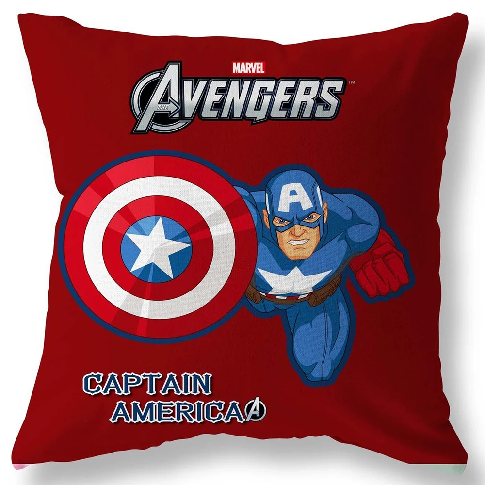 Superhero Spiderman Iron Man Pillow Cover Soft and comfortable Living room Sofa Cushion Cover Home Bedroom Room decoration 2