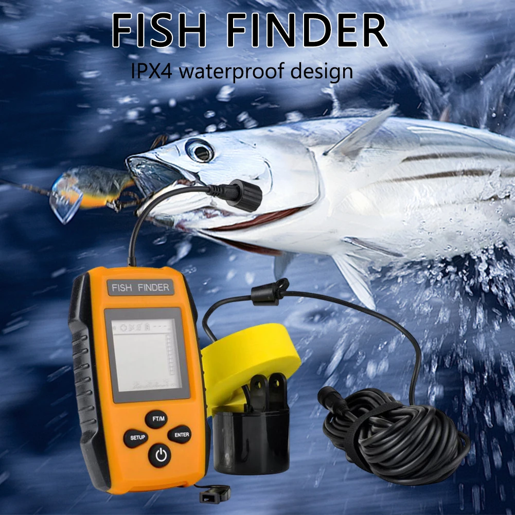 100M Underwater Echo Sounder 45 Degrees Sonar Fishing Detector