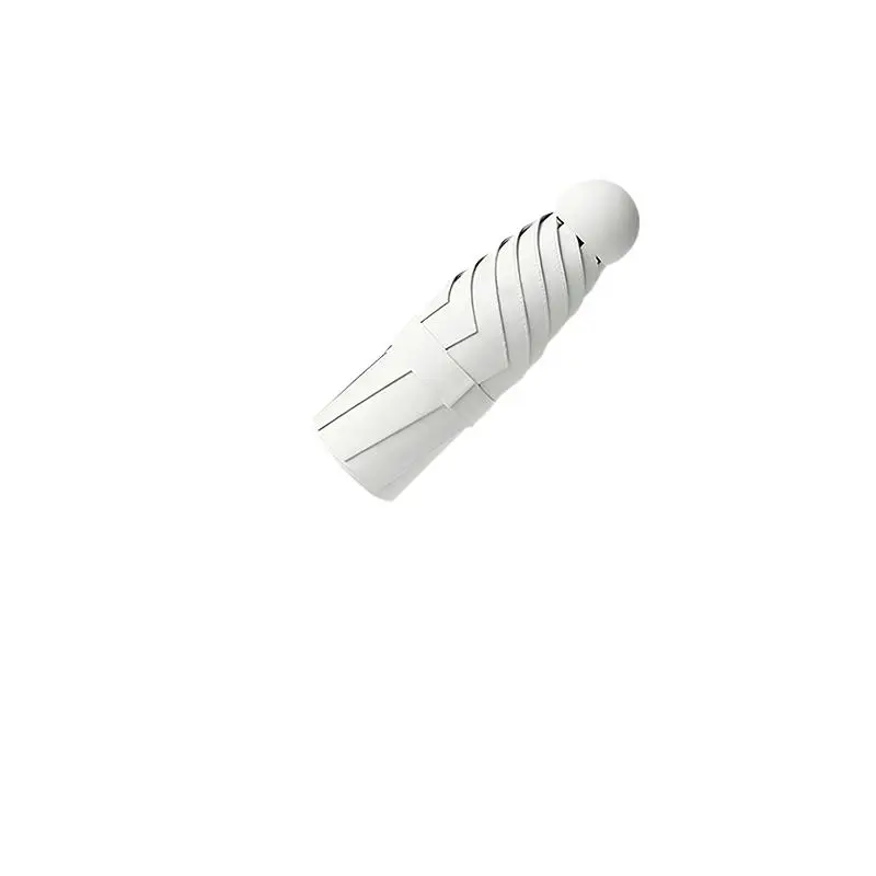 Compact Double Layer Capsule Umbrella with UPF50+ Sun Protection - Portable Mini UV Shield