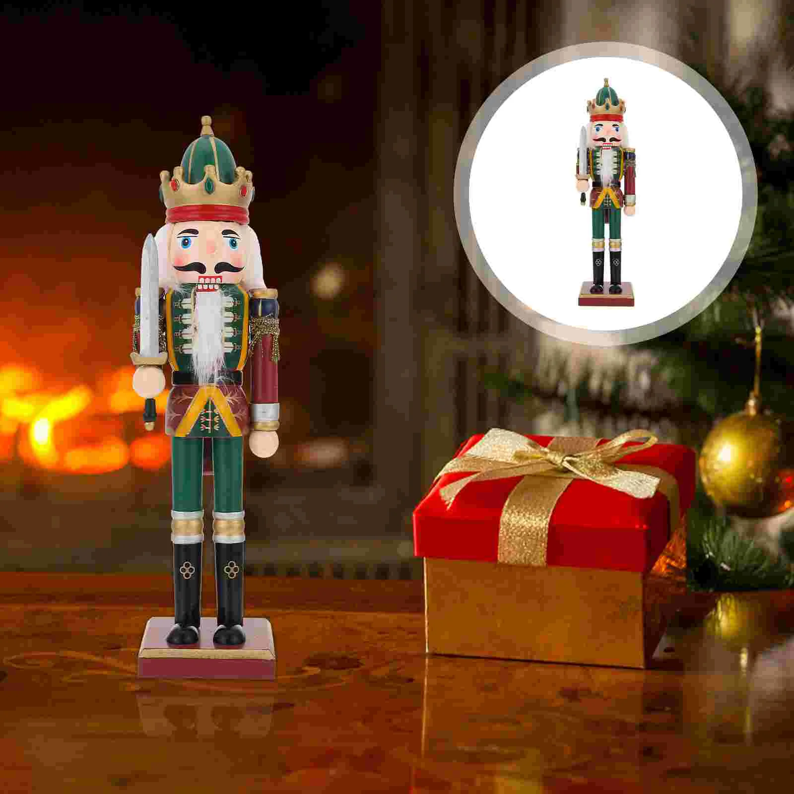 

1Pc Xmas Nutcracker Toy Children's Christmas Gift Holiday Decoration (Assorted Color)