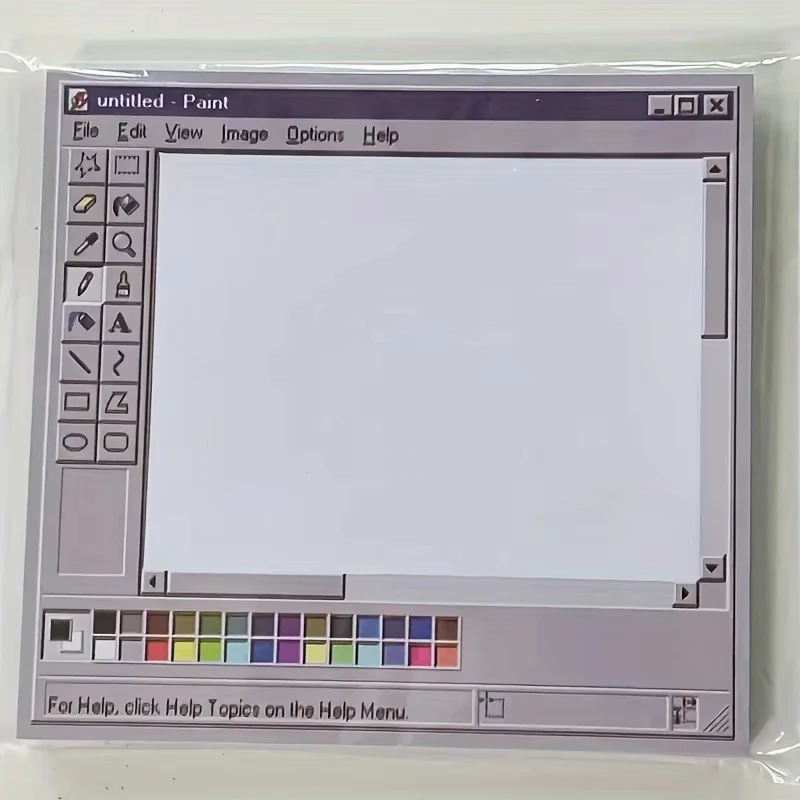 Vintage Computer Drawing Sticky Notes 50 Sheets Durable Adhesive Journaling Scrapbooking School Office Artist DIY Craft Memo - 6