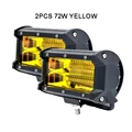 2pcs 72W yellow