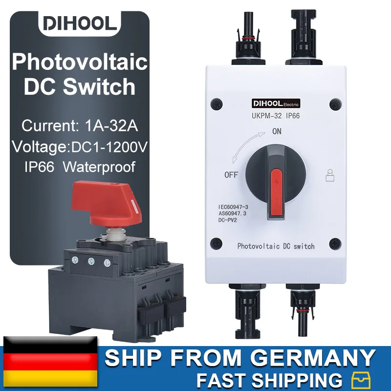 Photovoltaic DC Isolation Switch IP66 32A Waterproof Outdoor Solar photovoltaic-dc-isolation-switch-ip66-32a-waterproof-outdoor-solar