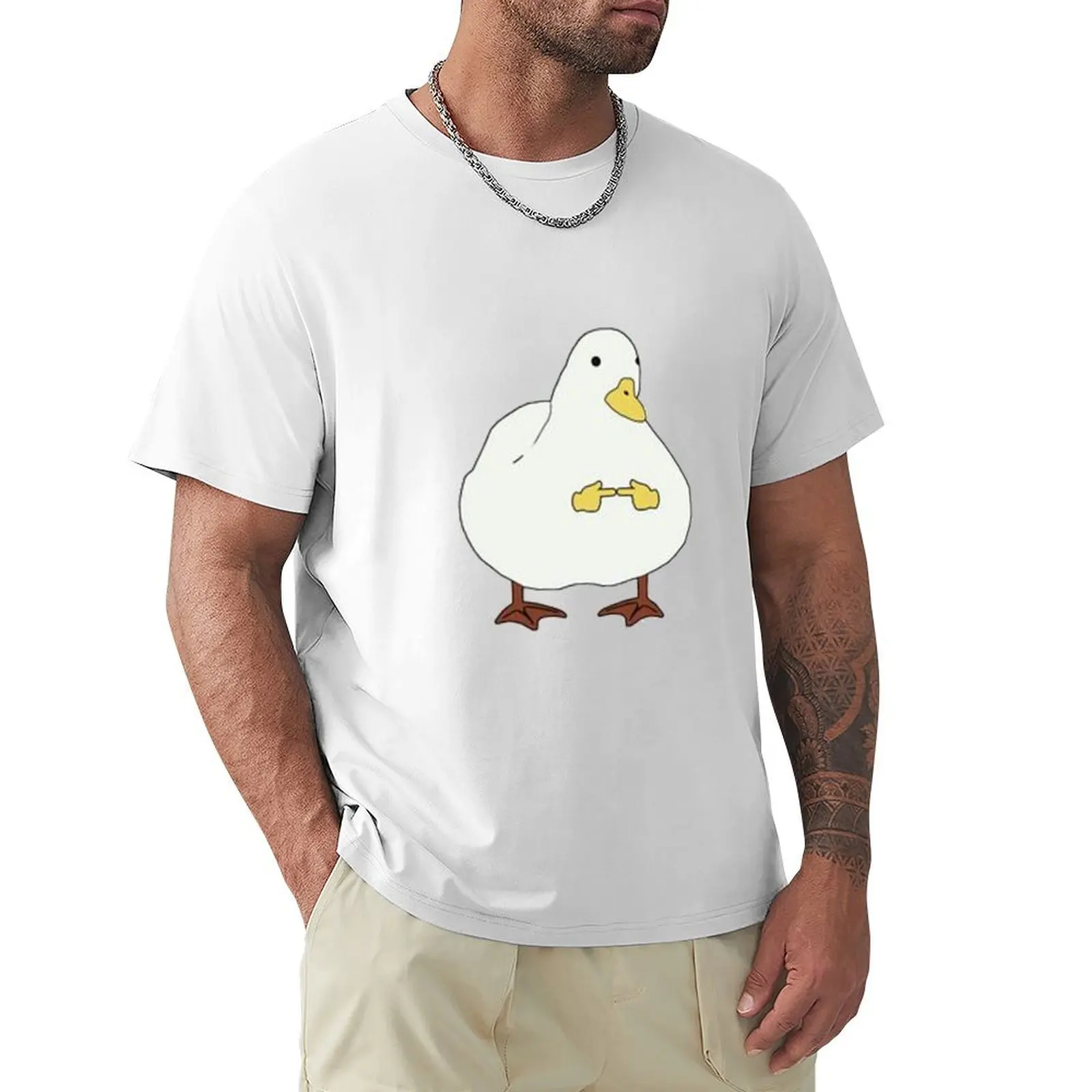 

Shy Duck T-Shirt tops graphics vintage men graphic t shirts