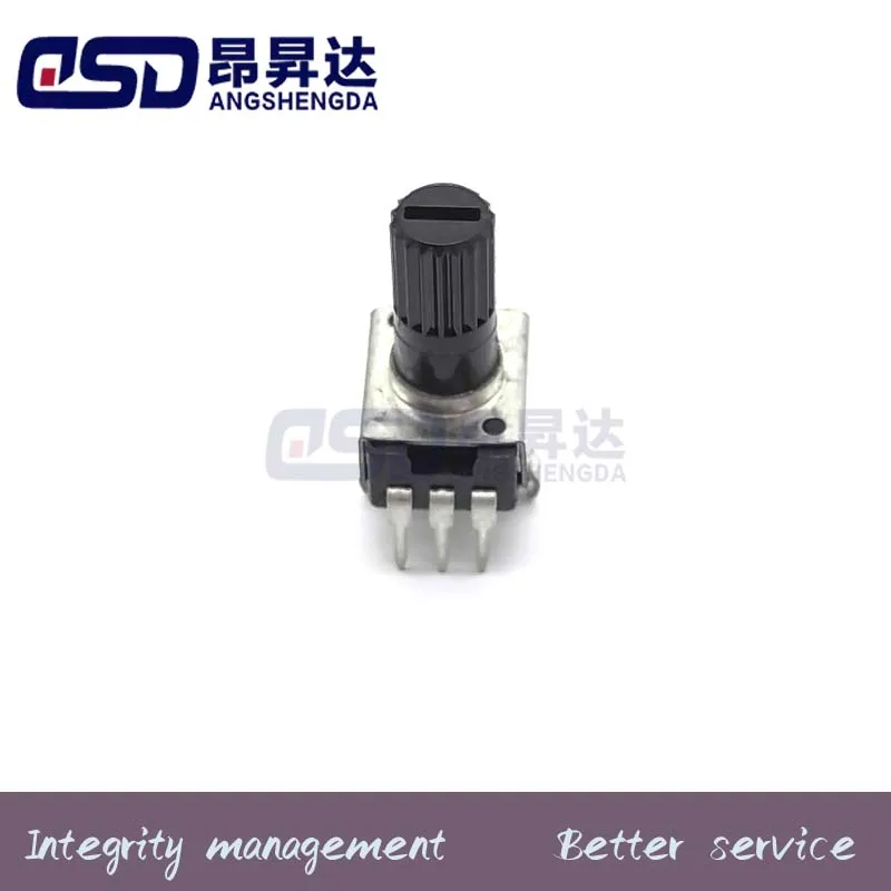 100PCS RV09 전위차계 수직 20mm (샤프트 길이 12.5) 10K50K100K5K1K2K WH09 가변 저항기 0932