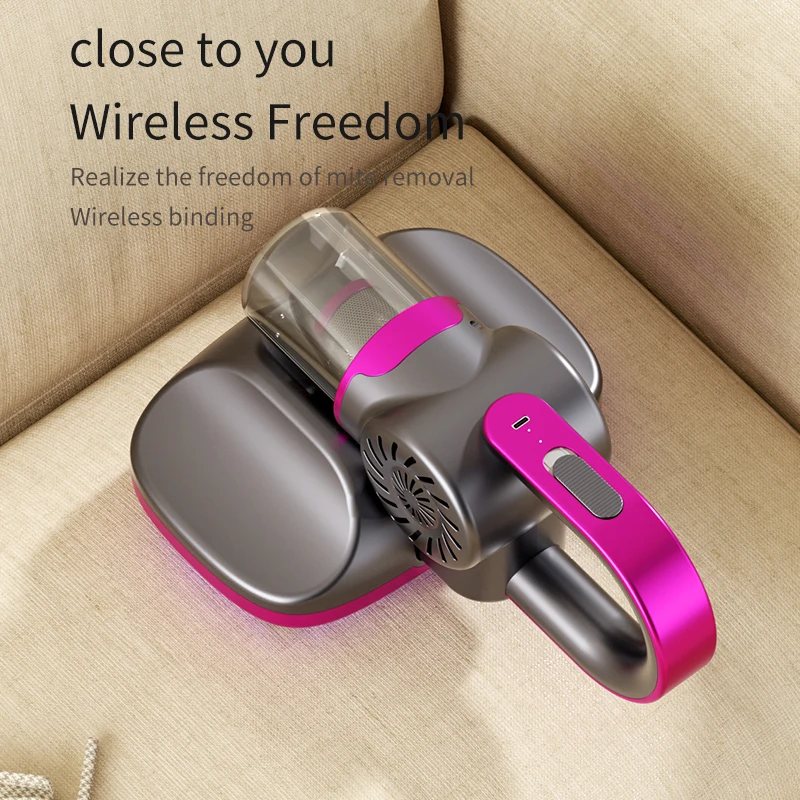 5-in-1 Cordless Handheld Vacuum Cleaner Portable UV Deep Dust Mite Remover for Home Car Bed Sofa Mattress Carpet
