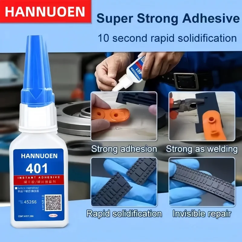 Cyanoacrylate Glue Instant Drying 5 Seconds Waterproof Versatile Bonding Tool 401