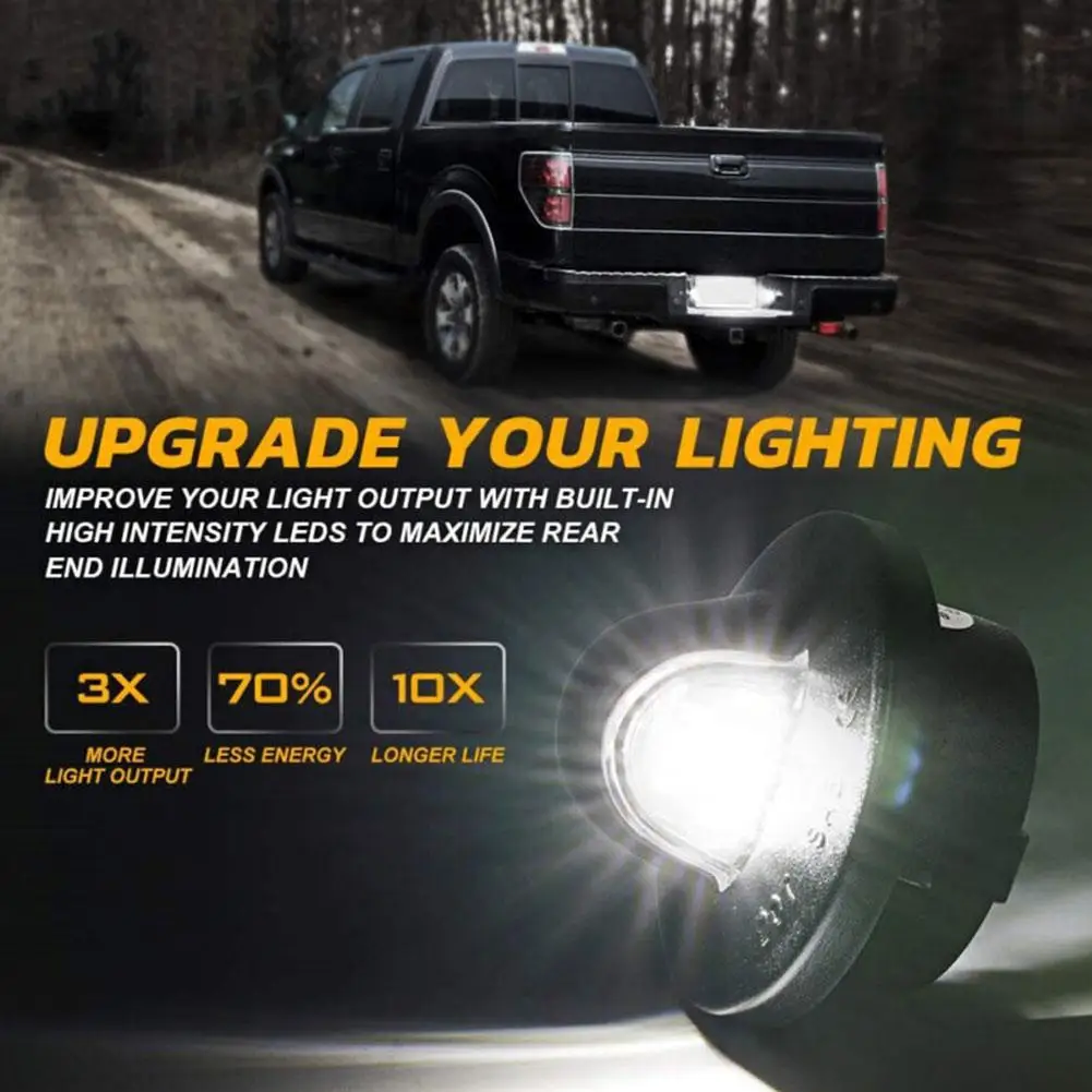 2pcs Auto 9LED License Plate Light Lamp Pickup Truck Car Light Accessories  For Ford F150 1990-2014 Heritage F250 F350 Explorer - AliExpress