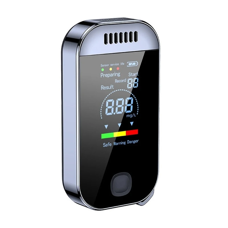 

Digital Air Blowing Tester Breathalyzer Respirator LCD Display Detector