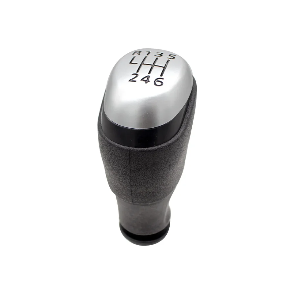 Pommeau De Levier De Vitesse Manuel 5 Vitesses Pour Renault Clio 4 / Captur - Compatible Réf. OEM 328654134R Etc. - Finition Argentée