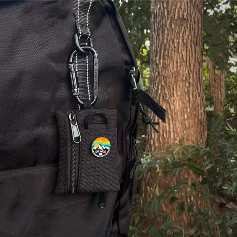 Mini Multifunctional Keychain Zipper Coin Purse Outdoor Sports Men's and Women's Bank Bus Card Bag