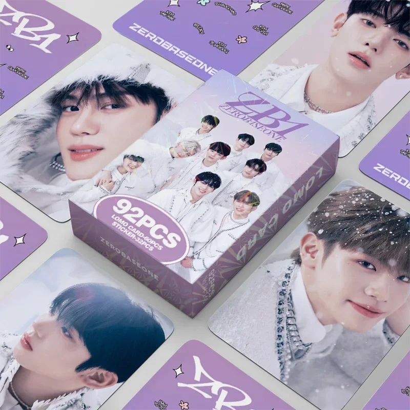 LOMO Cards and Stickers 92pcs ZB1 ZEROBASEONE photo album cartoon stickers,photo album,lomo cards,album cards