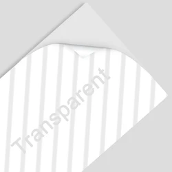 Versatile Laminated Label Tape for Labeling Machines - 12mm Width (White on Clear)