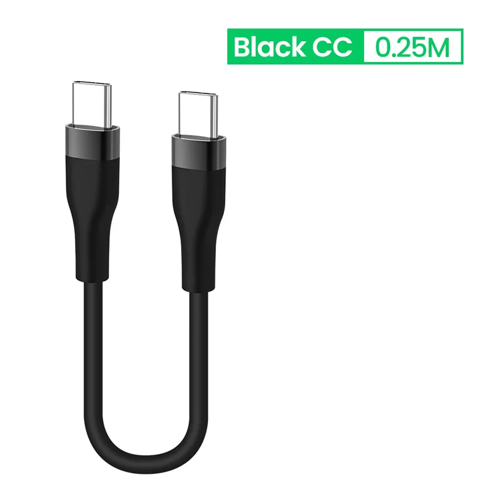 ตัวเลือกสินค้า สั้น 25 ซม.50 ซม.ประเภท C ถึงสาย USB C Fast CHARGING สําหรับ iPhone 15 16 Xiaomi Samsung Huawei แล็ปท็อป Power Bank USB C ข้อมูลสาย