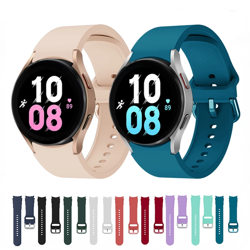 Silicone strap For Samsung Galaxy watch 5/5 Pro 44/45mm Sports Watch Replacement Wristband For Galaxy watch 4/4 Classic 42/46mm_voghion.com