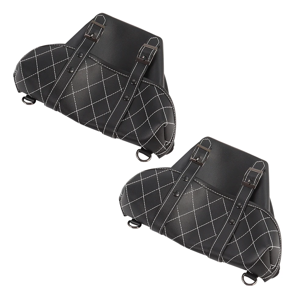 Classic Motorcycle Saddlebags Tool Luggage Side Bag Pouch Universal PU Leather For Honda Suzuki Kawasaki Yamaha Custom Japstyle