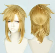 

Zelda: Wild Link Cosplay Long Wig, Heatproof Gold Short Wig for Costume + Free Wig Cap