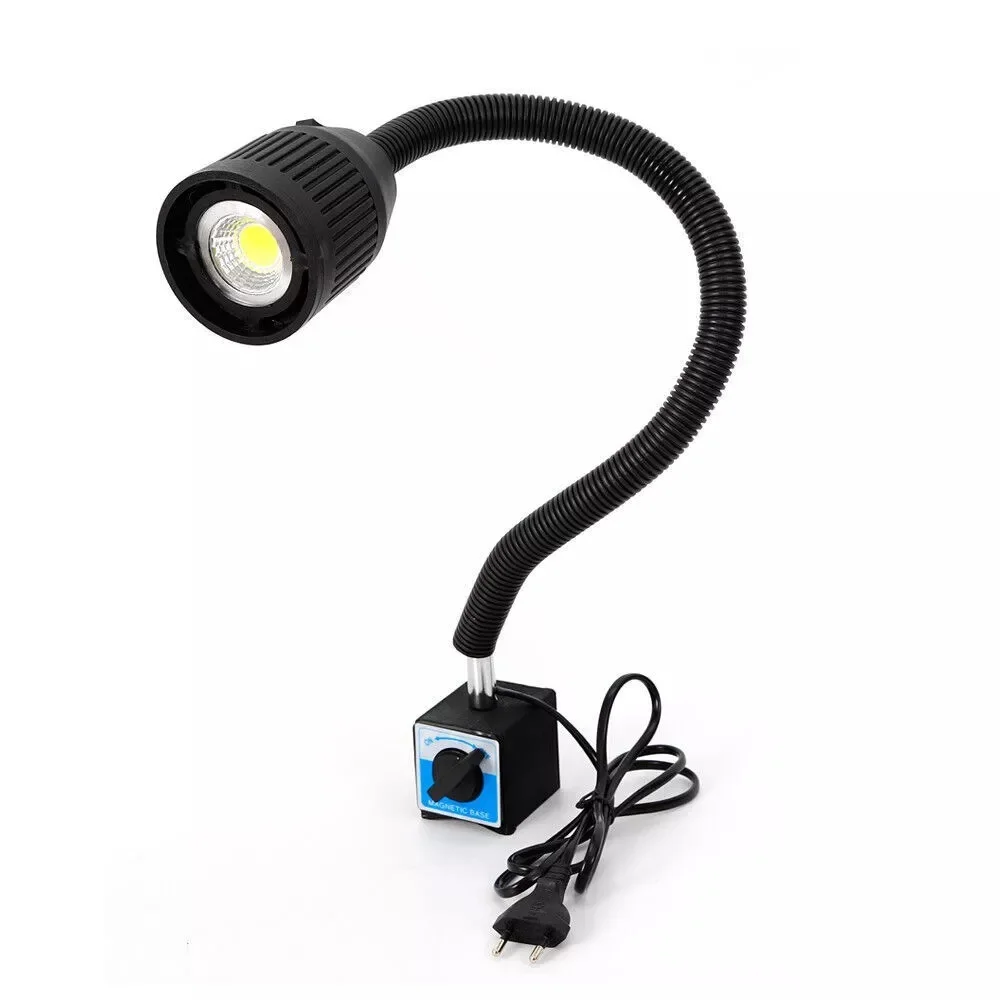 5W CNC Machine Light Workbench Lamp - 500lm Adjustable Clamp Flexible Arm Light for Precision Work CNC Nail Salon