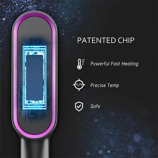Electric Hot Comb Multifunctional Straight Hair Straightener Comb Negative Ion Anti-Scalding Styling Tool Straightening Brush - Image 2