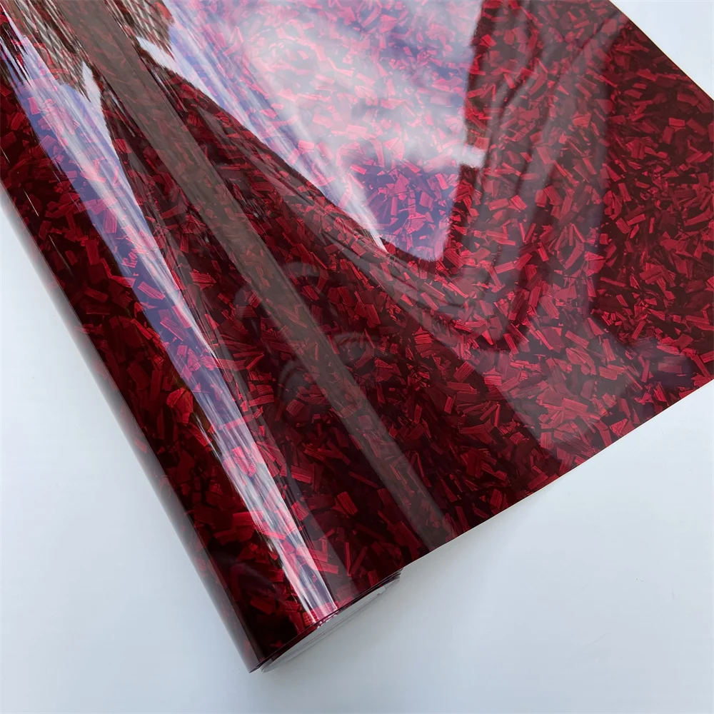 CompraFun Pellicola Adesiva Per Auto Maya Pattern - Vinile Carbonio 30x150cm Rosso - Effetto 3D, Senza Bolle, Resistente UV, Per Decorazione Auto, Moto, Bici E Oggetti