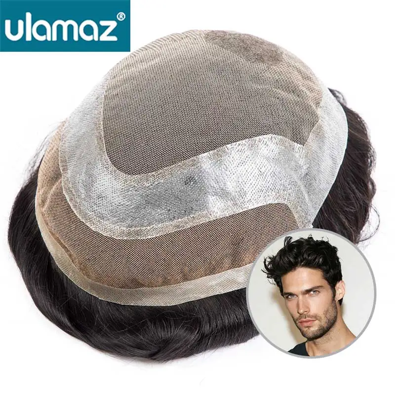 Парик Swiss Lace Man, парик из человеческих