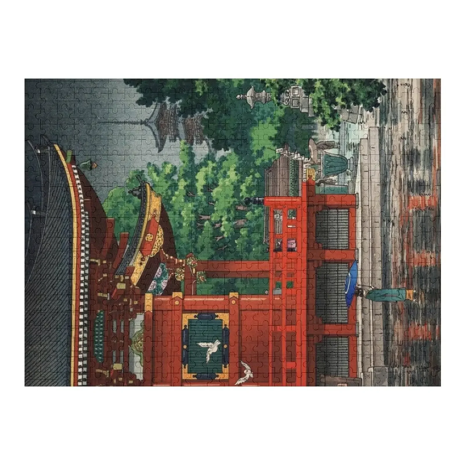 Asakusa Kannondo Temple by Tsuchiya Koitsu Jigsaw Puzzle Novel Toys For Children 2022 Custom Gifts Customs With Photo Puzzle