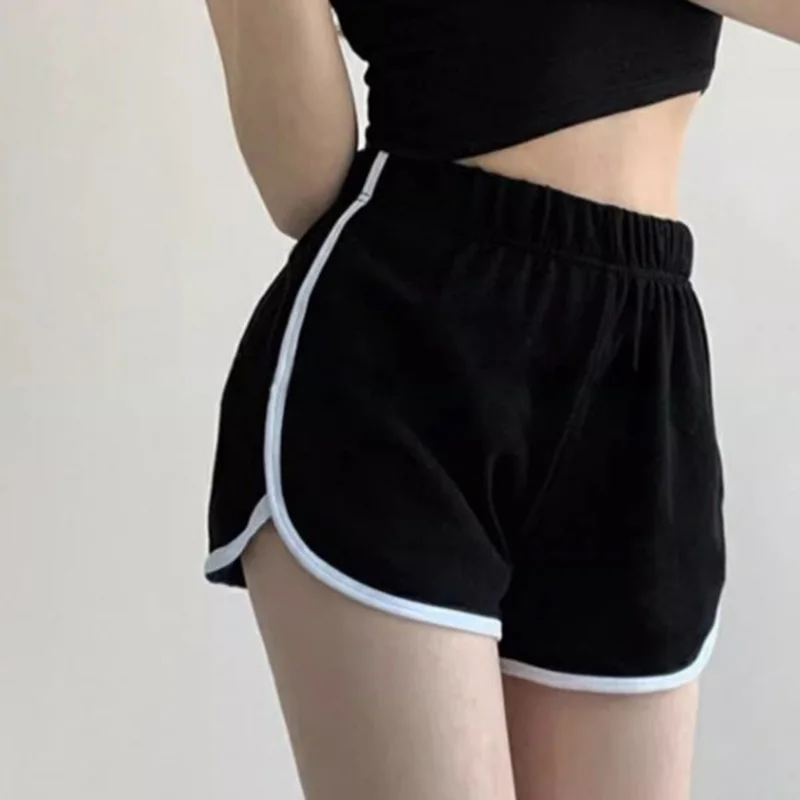 Sports shorts for women's summer outerwear, 2023 new casual pants for slimming, high waisted fitness pants, wide leg hot pants