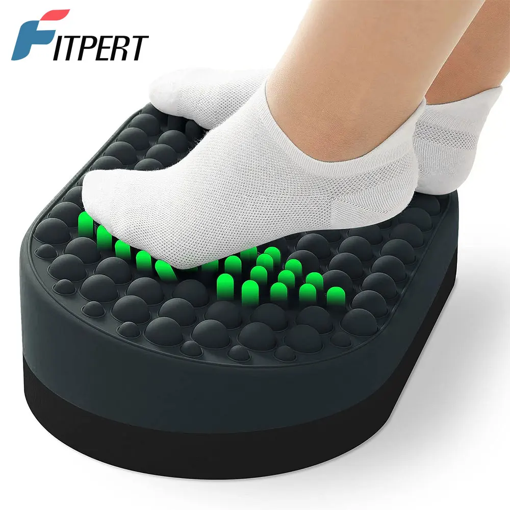 Foot Rest for Under Desk At Work, Home Office Foot Stool, Ottoman Foot Massager Plantar Fasciitis Relief,Soft Silicone Footrests garden wearable stool case garden seat attached work seat gardening hip farming cushion planting ottoman stool diy garden stool