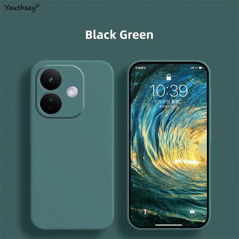 Liquid Silicone Soft TPU Phone Bumper Case Cover - Original Coque
