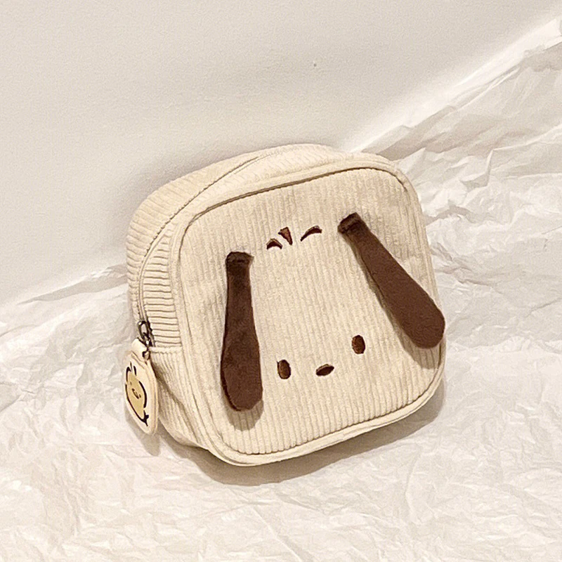 

Kawaii Sanrioes Kuromi Cosmetic Bag Anime Pochacco Travel Toilet Storage Bag Hangyodon Cartoon Multifunction Makeup Case Wallet