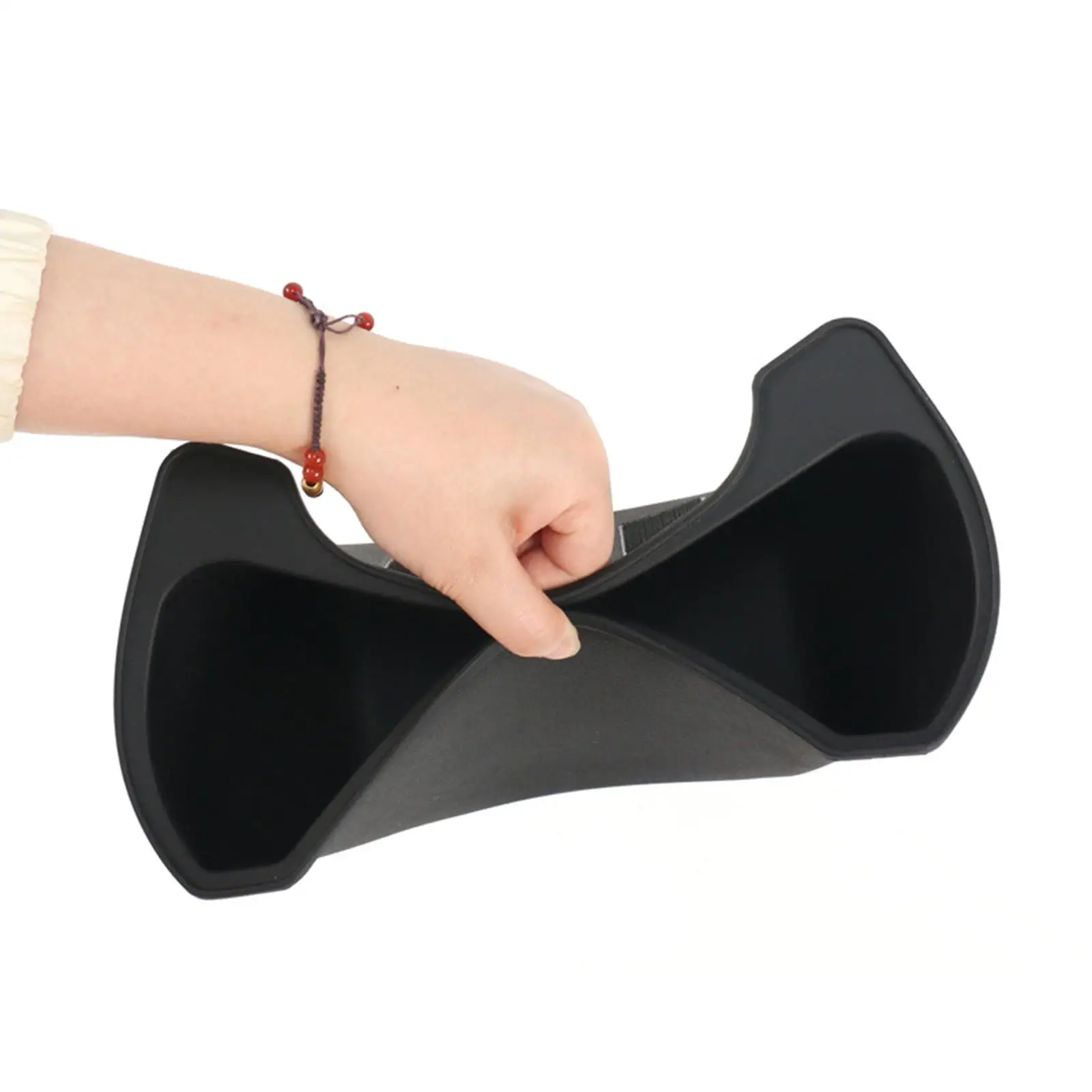 

Black under Seat Storage Box Interior Accessories Stowing Tidying Auto with Dustproof Lid Organizer Case for Tesla Model Y