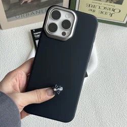 Sleek Sensory Solid Color Shockproof Phone Case - Soft TPU Protective Cover - iPhone 15 Plus (Bk)