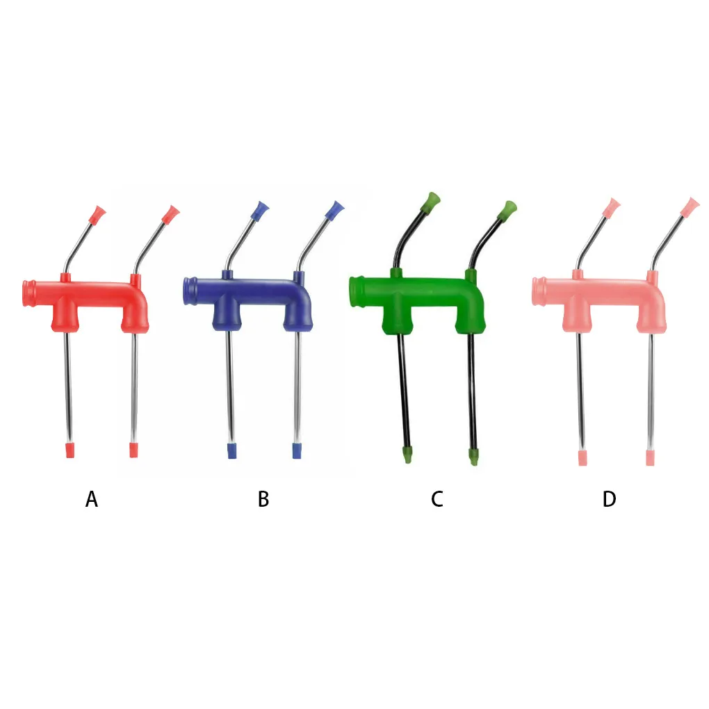 Beer Snorkel Straw Beer Bong Funnel Slammer Double Snorkel Drinking