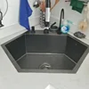 304 Stainless Steel Special-shaped Sink for Kitchen Nano Corner Kitchen Sinks Small Apartment Large Single-slot Dishwashing Sink 5