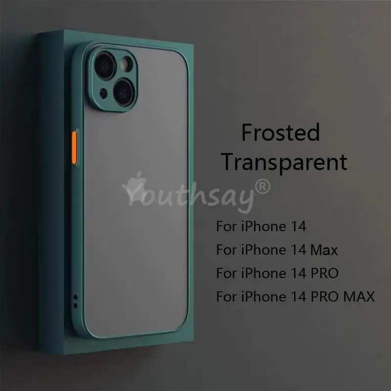 For iPhone 14 Pro Max Case Matte Silicone Cover for iPhone 14 Pro Max 14 Plus 13 Pro 12 11 X XR  8 7 Rubber Translucent Shell